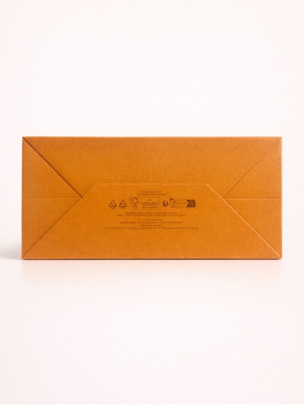 Louis Vuitton Orange Shopping Gift Bag Blue Handles 9.75 x 14 - Picture 6 of 7